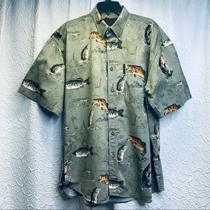 ✅ North River Outfitters  Size Large Mens Short Sleeve Shirt